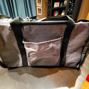 Expandable Cooler Duffle Bag - Charcoal Crosshatch
